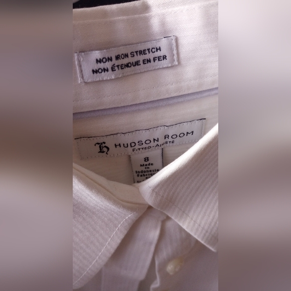 Kids White Button Down Shirt Sz8 - Picture 6 of 6